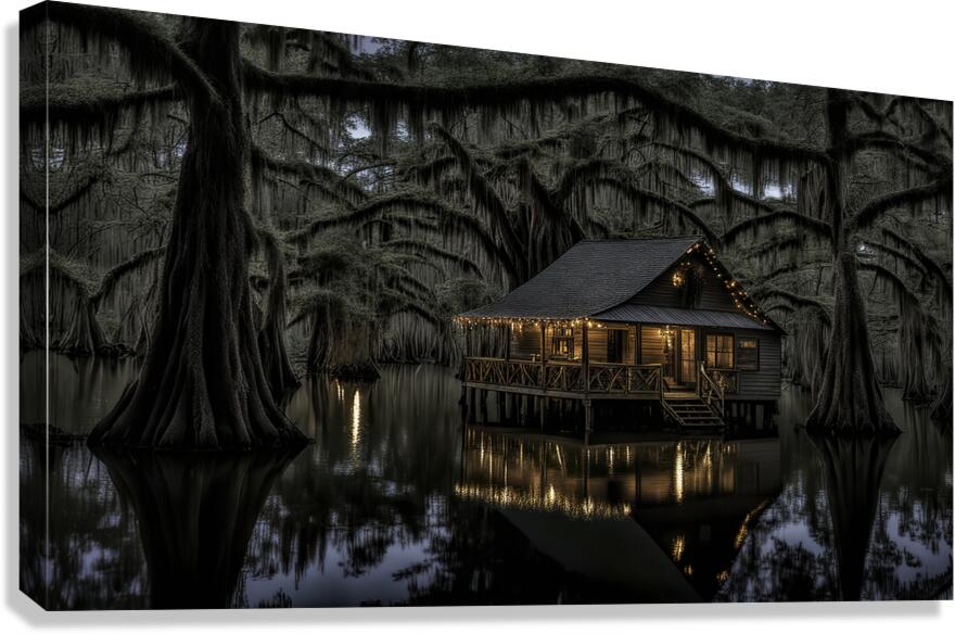 CHRISTMAS IN THE SWAMP Canvas Print