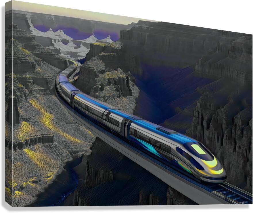 THE GORGE .....SELECTIVE COLORING Canvas Print