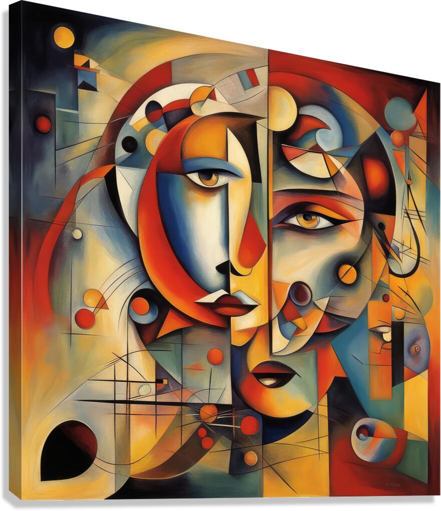 TWO FACED Canvas Print