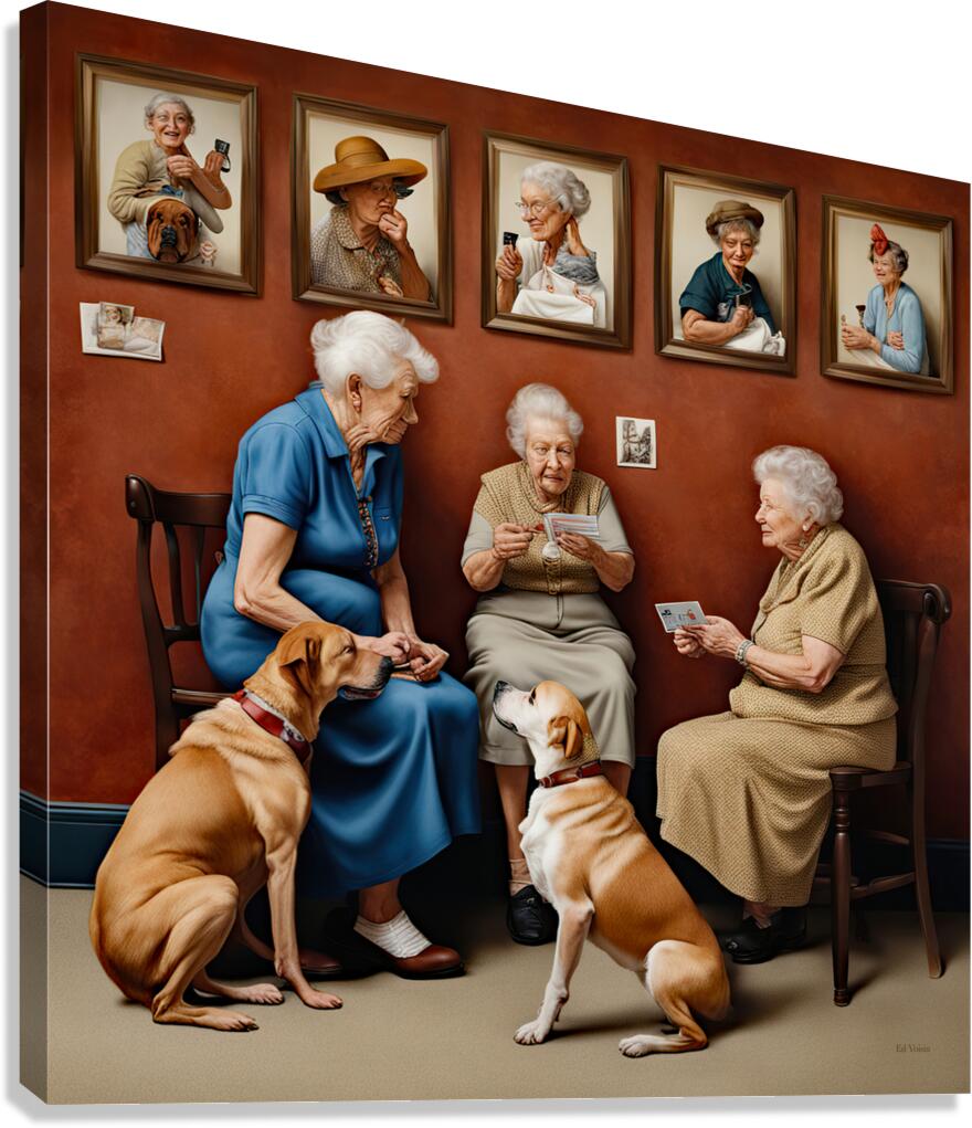 HALL OF FRAMES Canvas Print