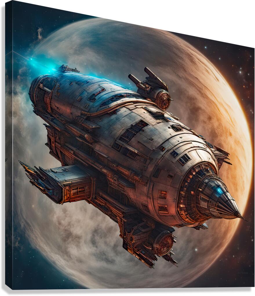 SPACE  DELIVERY Canvas Print