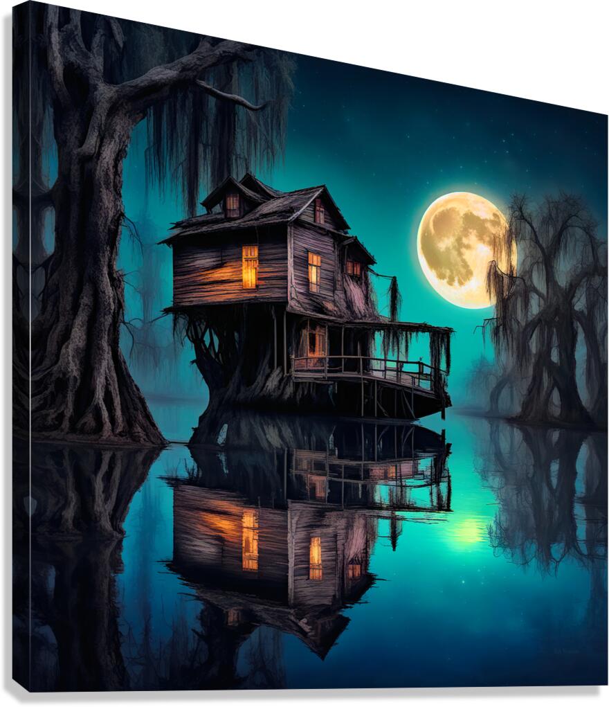 YELLOW MOON Canvas Print