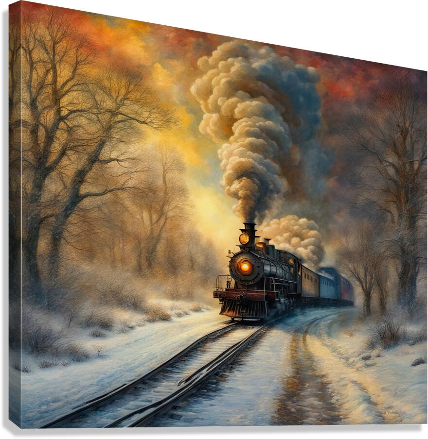 COMIN DOWN THE TRACK Canvas Print