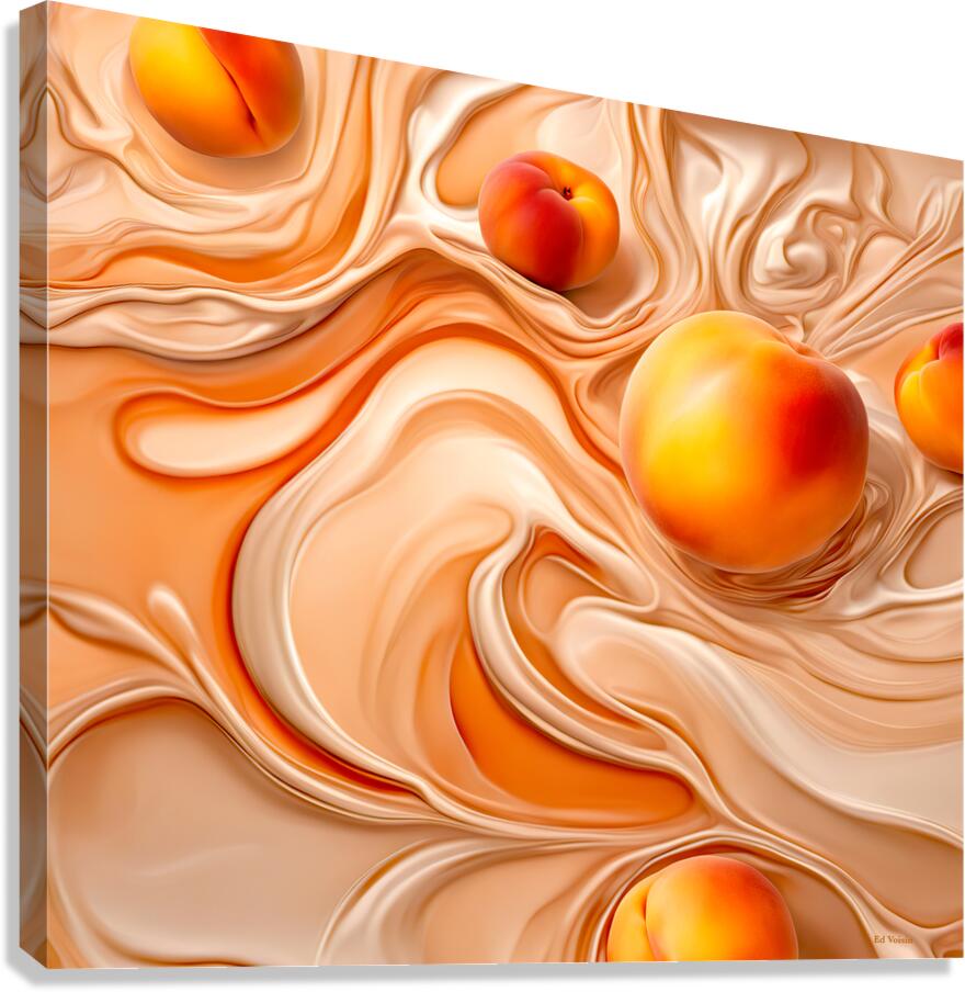 PEACHES & CREAM Canvas Print