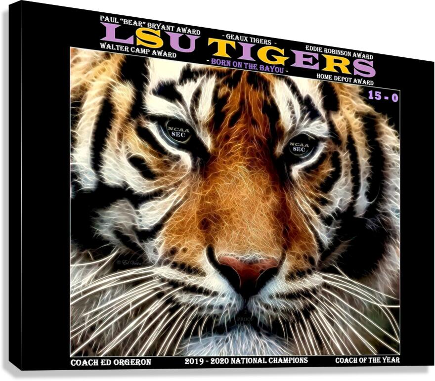 2019 NATIONAL CHAMPIONS  COACH O Canvas Print