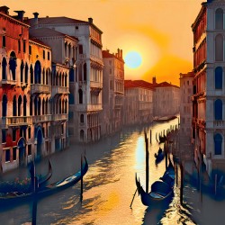 5 P. M. IN VENICE.....VELVET ABSTRACT