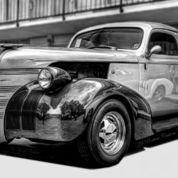 1939 PONTIAC CUSTOM COUPE B&W