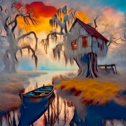  TREEHOUSE......VELVET ABSTRACT