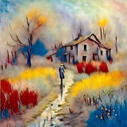   COUNRTYSIDE ......VELVET ABSTRACT   