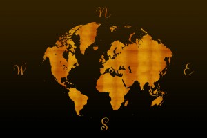 MODERN GRAPHIC ART World Map |  | Redgold