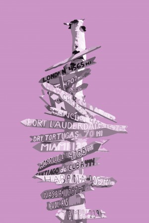 Graphic Art SIGNPOST | pink