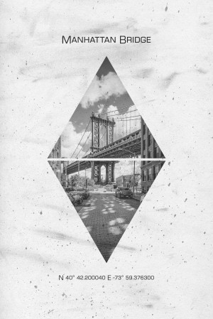 Coordinates NEW YORK CITY Manhattan Bridge 