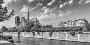 PARIS Cathedral Notre-Dame | monochrome