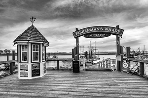 Fishermans Wharf in Steveston Richmond | Monochrome