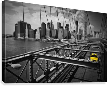 NYC Brooklyn Bridge View Canvas Print