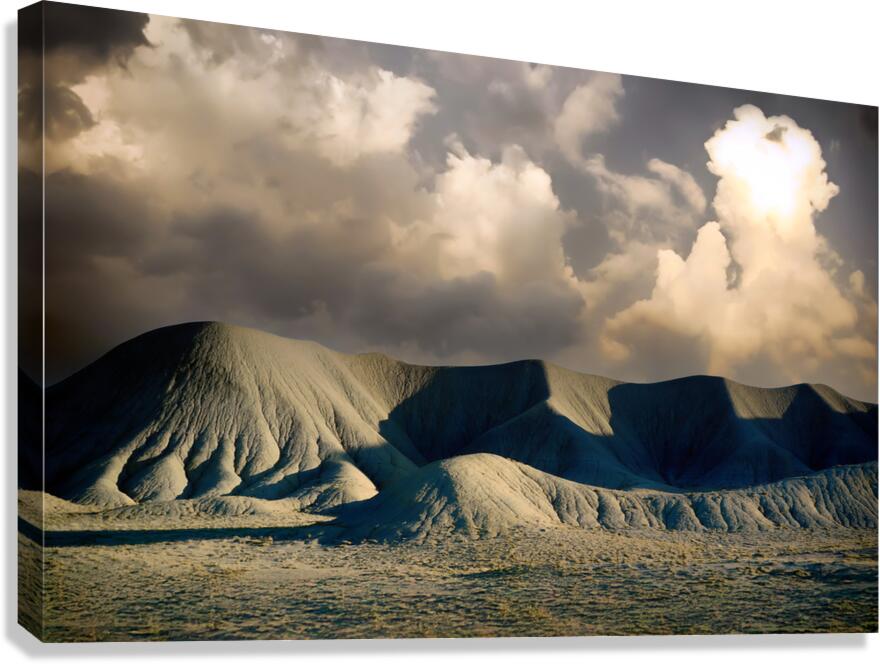 Gray and Blue Canvas Print