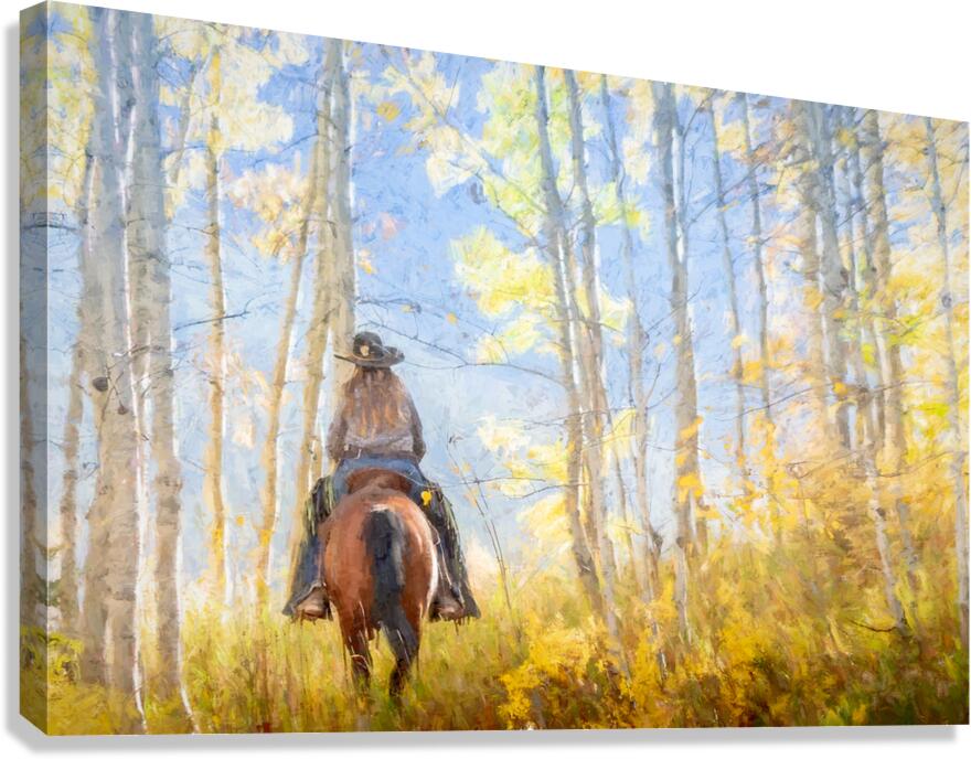 A Fall Ride Canvas Print