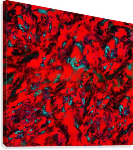 Fluttering red Canvas Print