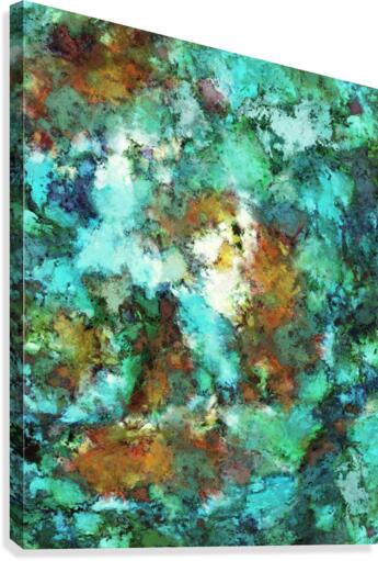 Turquoise terrain Canvas Print