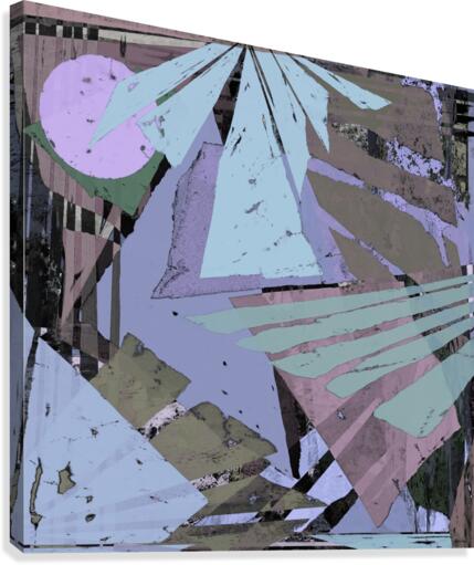Broken window pane Canvas Print