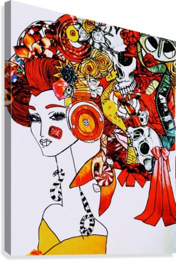 DEADBUG Geisha Canvas Print