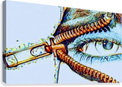 zipper eye Canvas Print