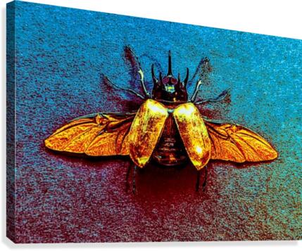 neon insect Canvas Print