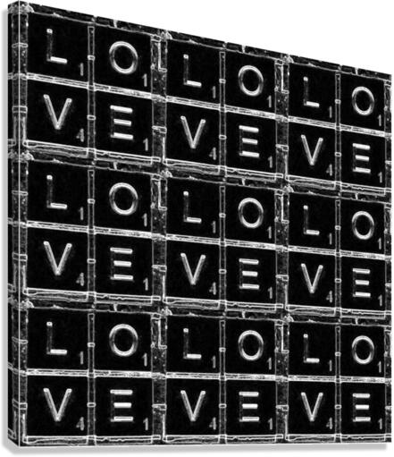 love text Canvas Print
