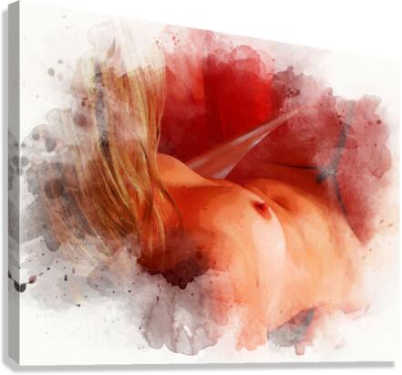 Reclining Nude Series 1 - Image 1 - Version 1  Canvas Print