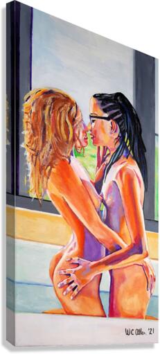 Couples  2 Just Touching Canvas Print