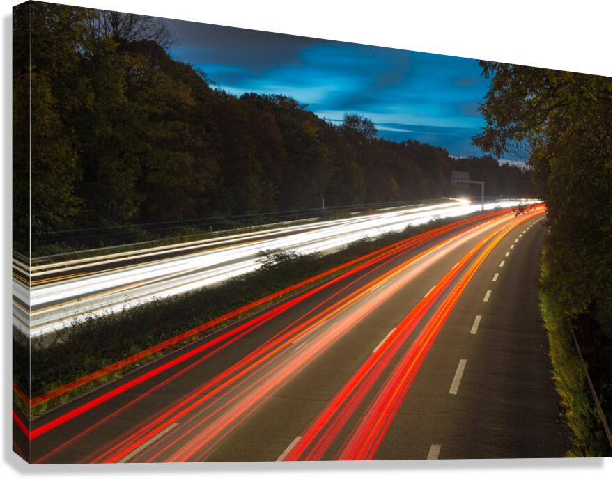 LIGHT TRAILS 01 Canvas Print
