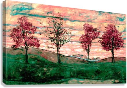 FOUR TREES Canvas Print