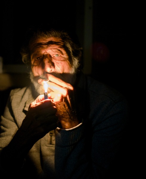 Stubborn Old Man — Corfu Greece by George Ninos