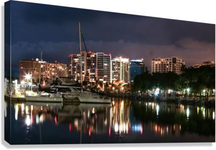 Marina Reflections Canvas Print