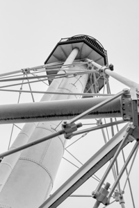 Under Whitefish Point Light Grayscale