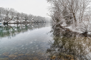 Snowing At The Finley River