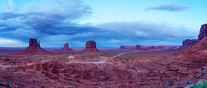 Evening At Monument Valley Pano