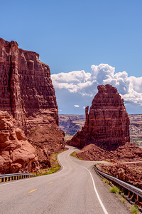 Utah Glen Canyon Highway Butte Vertical