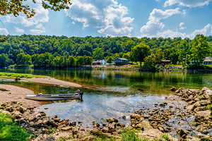 Boat On White River Cotter Arkansas