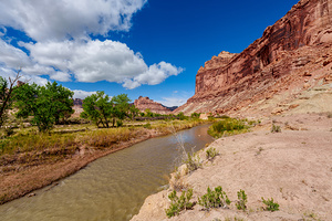 San Rafael River And Sids Mountain Landscape