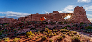Sunburst At North And South Windows