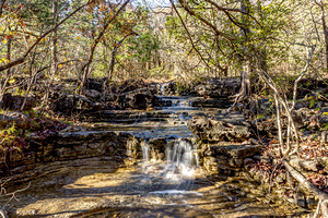 Henning Rustic Flowing Waterfalls 