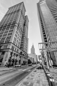 Dallas Commerce And Akard Grayscale