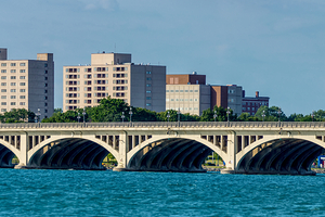 MacArthur Bridge Detroit Michigan