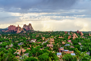 Stormy Clouds Over Colorado Springs