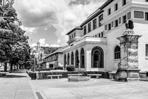 Hot Springs Historical Bathhouse Row Grayscale