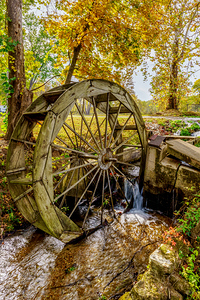 Ozarks Fallen Water Wheel