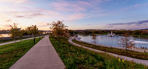 Pastel Dawn Heartland of America Pano