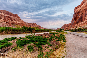 Colorado River Along Potash Road Utah