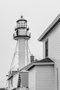 Lake Superiors Guiding Light Grayscale